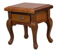PERSELOSO Scale Vintage Nightstand French Country Miniature Cabinet for Living Room Bedroom Decor Versatile Dollhouse Furniture with Rustic Charm
