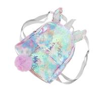 PERSELOSO Sequins Unicorn Backpack Lightweight Glitter Travel Bag with Practical Storage for Outdoor Camping Shopping Stylish Personality Design