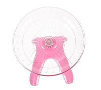 PERSELOSO Silent Hamster Flying Saucer Wheel Safe Exercise Disk for Pets Interactive Fun for Hamsters Gerbils and More Easy to Clean Amusement Device Random Color