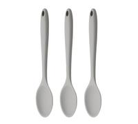 PERSELOSO Silicone Soup Spoons Nonstick Kitchen Mixing Spoons 3pcs with Comfortable Handles Heat Resistant, Stylish and Simple Design for Cooking and Serving for Everyday Use