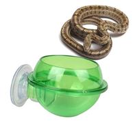 PERSELOSO Small Pet Feeding Bowl with Suction Cup for Lizards and Turtles, Reptile Drinking Feeder, Sturdy Water Container for Terrarium Use