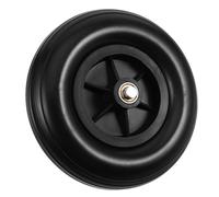 PERSELOSO Solid 8-Inch PU Front Wheel Replacement for Wheelchairs Walkers Black Solid Tire Wheelchair Accessory Spare Part