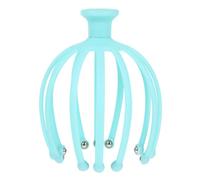 PERSELOSO Spa Healing Massager Octopus Scalp Massagers with Stainless Steel Rollers Relax The Scalp Blue for Travel and Daily Use