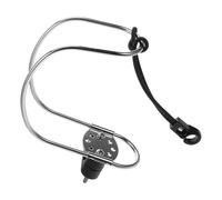 PERSELOSO Stainless Steel Lifebuoy Holder for Yacht and Boat, Circular Secure Ring Holder with Versatile Design, Silver Horseshoe Life Ring Bracket for Yacht Accessories