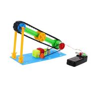 PERSELOSO Stem Electric Conveyor Belt Kit for Educational Robotics Science Experiment for Boys and Versatile Automated Transport System Safe and Efficient Learning Tool