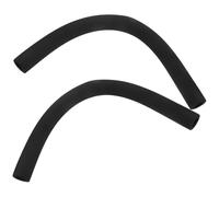 PERSELOSO Stroller Handlebar Cover and Pushchair Armrest Sleeve for Babies, Soft Black Sponge Material, Protective 2pcs Set Suitable for Universal Baby Strollers and Prams