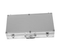PERSELOSO Timake Protective Box for Dual Mic Holder Aluminum Alloy Hard Shell Case Pre-Cut Epe Foam Secure Storage for Ktv Parties Sturdy Carrying Case for Microphone Equipment