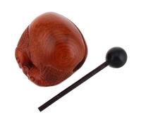 PERSELOSO Traditional Wooden Fish Instrument for Meditation Multifunctional Zen Drum and Elegant Decor for Home Office Stress Relief Cultural Craftsmanship