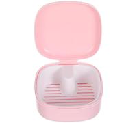 PERSELOSO Travel Retainer Box with Sealed Lid Portable Storage Case for Retainers Braces Appliances Compact Design with Drainer Basket for Easy Cleaning Durable Construction Color