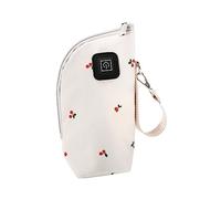 PERSELOSO USB Bottle Warmer Pouch for Feeding Bottles with 3 Temperature Modes Pu Material Handy Strap Keeps Milk Fresh Suitable at Night and Travel Use Style
