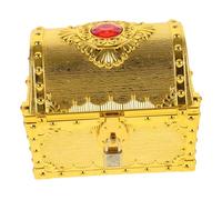 PERSELOSO Vintage Pirate Treasure Chest for Large Capacity Plastic Storage Box with Lock for Jewelry Wedding Candy Classroom Organization and Imaginative Play