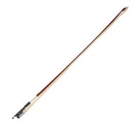 PERSELOSO Violin Bow 1/2 Size Ebony Frog Round Shape Sandalwood Wood Horse Hair Suitable for Schools Personal Practice Various Bowing Techniques
