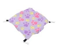 PERSELOSO Warm Plush Pet Hanging Bed for Small Animals like Kittens and Grey Rats, Easy to Clean Double-layer Hammock for Hamsters and Squirrels in Cages
