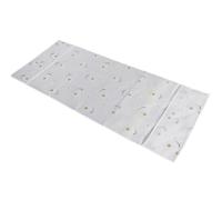 PERSELOSO White Daisy Pattern Refrigerator Sun Protection Cover 54x130cm Peva Dustproof Fabric with Storage Bag Space Saving Roll-up Design for Oven Appliances Washing Machines