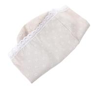 PERSELOSO Wicker Laundry Basket Fabric Liner Small Size 30x38cm with Daisy Pattern, Replacement Cloth Insert for Household Storage and Washing Basket Organization