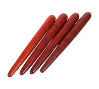 PERSELOSO Wooden Acupuncture Sticks 4pcs Set Lightweight Massage Pressure Sticks Handheld Trigger Point Massager for Neck Back Pain Relief and Full Body Manual Therapy