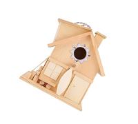 PERSELOSO Wooden Bird House for Outdoor Hanging Lightweight Nesting Box for Garden Park and Backyard Protects Birds From Rain and Easy to Install and Attracts Wildlife