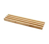 PERSELOSO Wooden Domino Rack Holder Multi Function Domino Tray with Non Slip Base for Organized Gameplay for Family and Friends Game