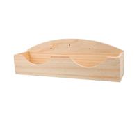 PERSELOSO Wooden Small Pet Hay Manger Rack Food Feeder for Rabbits Guinea Pigs Chinchillas Keeps Cage Clean and Protects Food From Contamination Grass and Hay Holder for Small Animals
