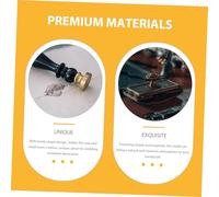 PERSELOSO Zinc Alloy Wax Seal Mold for DIY Crafts Compact Metal Stamp Frame for Wedding Invitations Wrap Envelopes Cards Scrapbooks Sealing Wax Beads Portable Crafting Tool