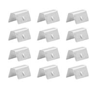 PERSENTU 12 Pcs Wind Deflector Clips Stainless Steel Car Windscreen Deflector Clips, Fixing Retaining Clips Deflector Clips Wind Deflector Clips Compatible Car Wind Rain Deflector Channel with Heko G3