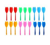 PERSENTU 18Pcs Integrated Dart Shaft and Flights, Darts Accessories Made of One Piece, 2BA Anti Falling Durable Dart Flight Set(6 colors)