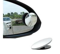 PERSENTU 2Pcs Blind Spot Mirrors, Round Frameless, 360° Adjustable HD Glass Convex Mirror, Rearview Universal HD Crystal Glass Wide Angle Wing Mirror Car Accessories for Car SUV Trucks