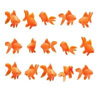 PERSENTU Artificial Aquarium Fishes Artificial Floating Fishes Fake Fish Plastic Fish Artificials Moving Fishs Ornament Decor Tank Terrarium Decoration for Aquarium Fishs Tank(15PCS)