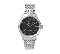 Perseo Men's Automatic Winged Wheel Steel Watch 39 mm, bracelet