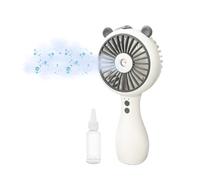 Persepolis Handheld Fan with Mist Spray Portable Mini Fan Water Spray USB Rechargeable 3 Speeds Cooling Spray for Travel & Outdoors (White - Bear Ears)