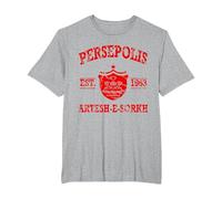 Persepolis Iran Tehran T-Shirt, Men's Big and Tall, Heather Grey, 4X Tall