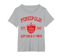 Persepolis Iran Tehran T-Shirt, Women's Plus, Heather Grey, 4X