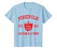 Persepolis Iran Tehran T-Shirt, Youth, Baby Blue, Small