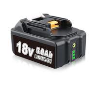 PERSEVER 18V 5000mAh BL1860B Lithium Battery Compatible with Makita 18V Batteries BL1850B BL1850 BL1840 BL1850B-2 BL1845 BL1830 BL1820 BL1815 LXT-400 with LED Charge Indicator - 1 Pack
