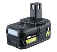 PERSEVER 18V P108 5500 mAh Battery 1 Pack, Compatible with Ryobi 18V Battery Cordless Power Tools P108 P102 P103 P104 P105 P107 P109 P122 RB18L50 RB18L40 RB18L25 RB18L15, with LED power Indicator