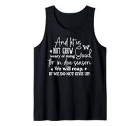 Perseverance Quote Inspirational Message for Strength Tank Top