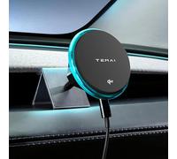 Persevere for Tesla Phone Mount Charger Model 3 with 15W Strong Magnet Power, 360° Dock Base Air Vent Adjustable Mobile Holder for All 4-6.9 Inches Smartphones, Anti-Slip Mount
