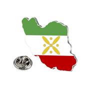 Persia Iran Flag Pin Bulk Stainless Stell Old Persian Iranian Lion Sun and Crown Lapel Brooch Heritage Jewelry Clothes Accessories Souvenir Series Badge Gifts (G-Allah (God) silver)