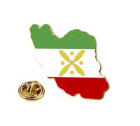 Persia Iran Flag Pin Bulk Stainless Stell Old Persian Iranian Lion Sun and Crown Lapel Brooch Heritage Jewelry Clothes Accessories Souvenir Series Badge Gifts (G-Allah (God) gold)