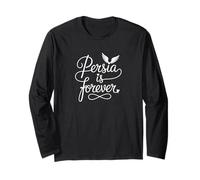 Persia is Forever - Persian Patriotic Heart Line Art Long Sleeve T-Shirt