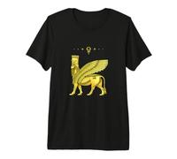 Persian Ancient Symbol: Winged Human-Headed Lion Premium T-Shirt