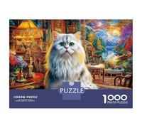 Persian Cat 1000 Piece Jigsaw Puzzle for Family - Fun Challenge for Adults & Kids, 70x50cm/1000pcs