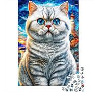 Persian Cat 1000 Piece Jigsaw Puzzle with Whimsical Design - A Charming Challenge for Adults And Kids Age 14 Years Up70x50cm/1000pcs