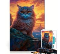 Persian Cat 1000 Piece Jigsaw Puzzles for Teenagers Jigsaw Logic Train Toy Stress Relief Smooth Cut Memorable Gift (38x52cm)