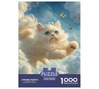 Persian Cat 1000 Piece Puzzle Age 14+ for Adults Animal with Extra Fun Challenges Perfect for Relaxation 100% Recycled Cardboard 70x50cm/1000pcs