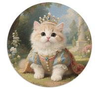 Persian Cat 1000 Piece Round Puzzle Creative Cute Pets Seeking A Challenging And Relaxing Activity Games for Adults And Kids 1000pcs (67.5x67.5cm)