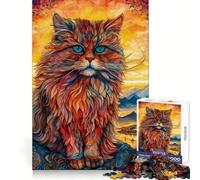Persian Cat 1000 Pieces Jigsaws Adults Puzzles Gifts Logic Ability Toy Slow Enjoy Accurate Cut Stylish Gift (38x52cm)