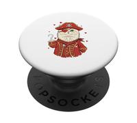 Persian Cat As Pirate Valentine's Day Matching Owner Kids PopSockets Adhesive PopGrip