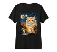 Persian Cat Howling to The Moon Premium T-Shirt