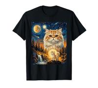 Persian Cat Howling to The Moon T-Shirt